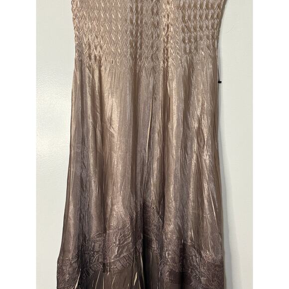 Komarov Beaded Charmeuse & Chiffon Tiered Ruffle Dress Size XL NWOT Nordstrom - Picture 5 of 15